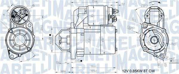 MAGNETI MARELLI Стартер 063721117010